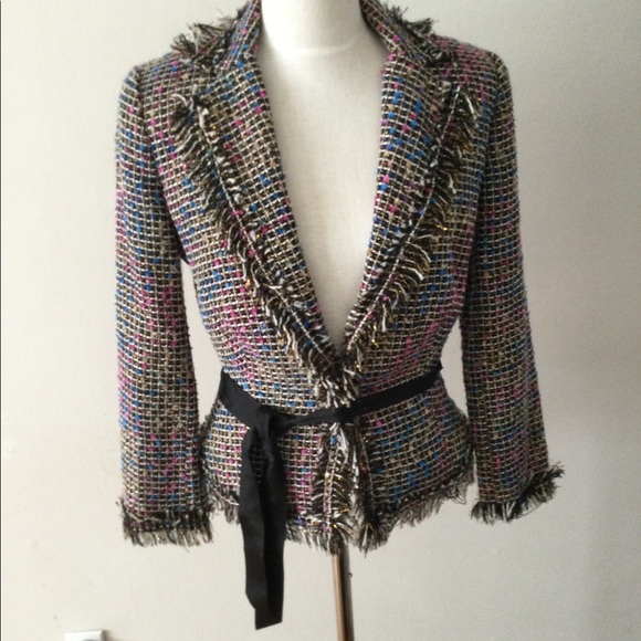 Cache Multicolored Tweed Jacket - Picture 1 of 4